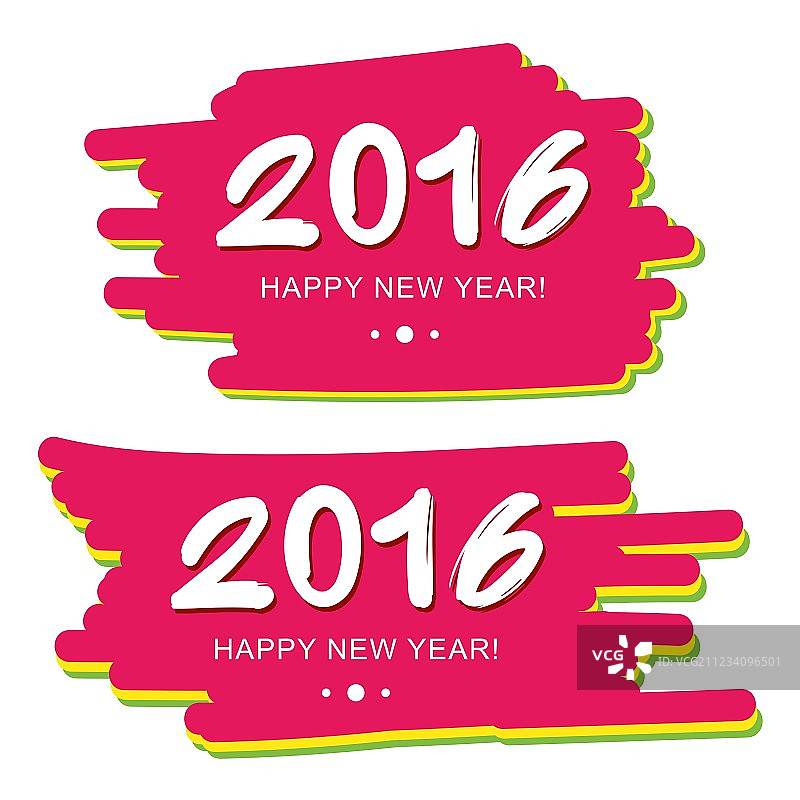 彩色背景上的2016新年图片素材