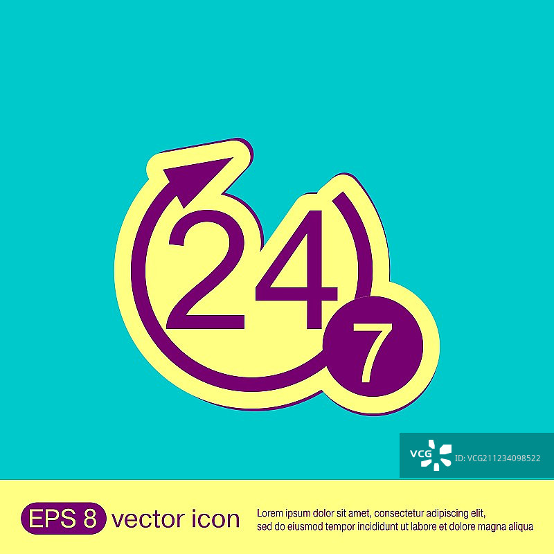 24小时服务人物图片素材