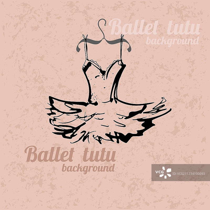 芭蕾舞短裙背景图片素材