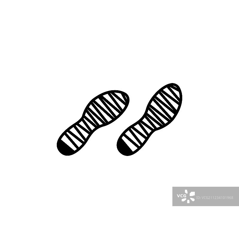 鞋子脚印图片素材