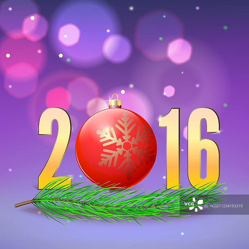 新年快乐2016图片素材
