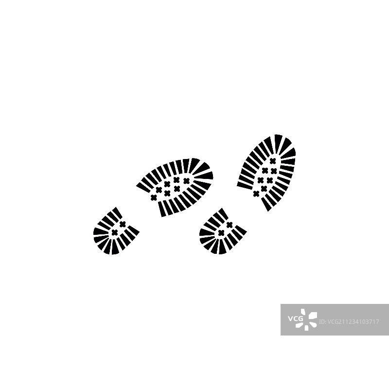 鞋子脚印图片素材