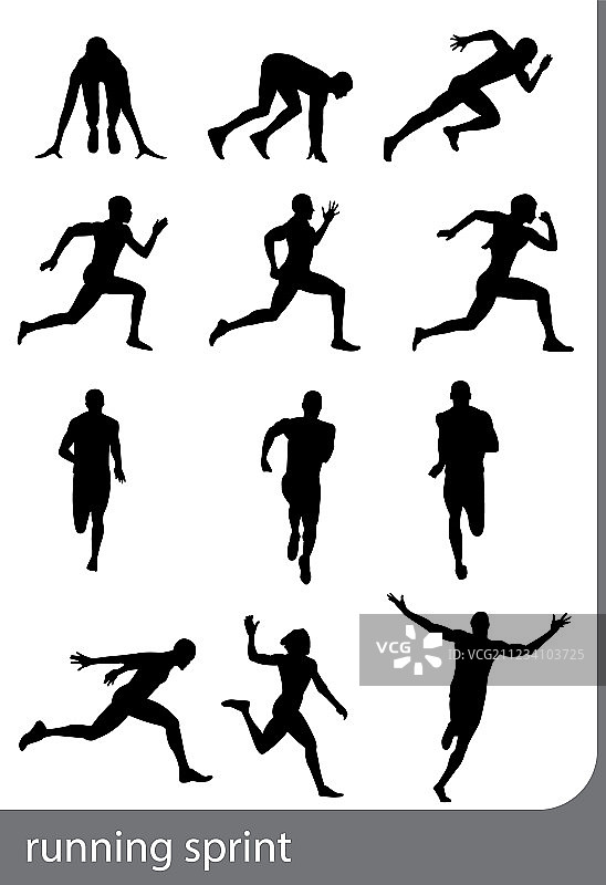 跑步冲刺的男人图片素材