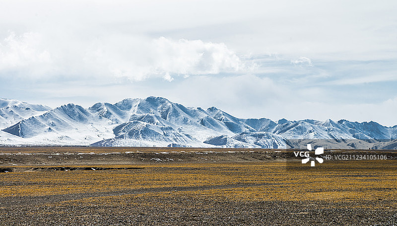 可可西里的雪山图片素材