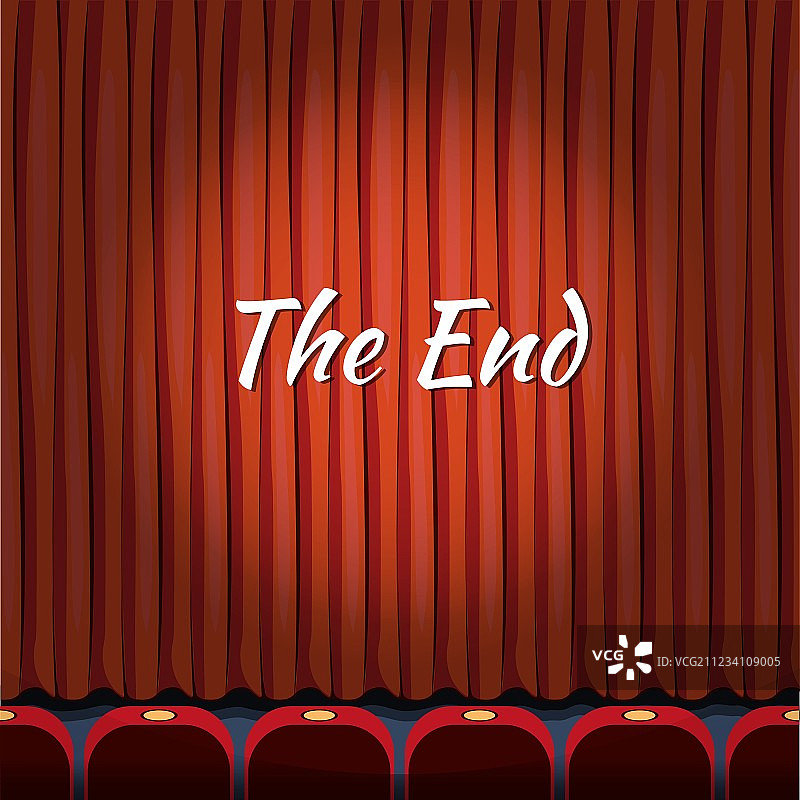 电影结尾屏幕概念背景图片素材