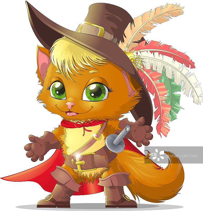 靴子里的英俊猫图片素材