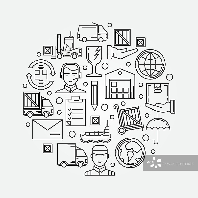 物流或配送图片素材