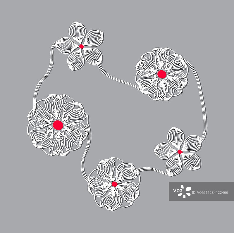 几何花朵图片素材