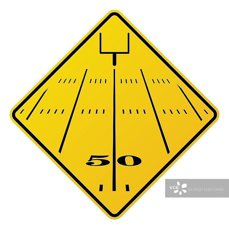 美式橄榄球场路标图片素材