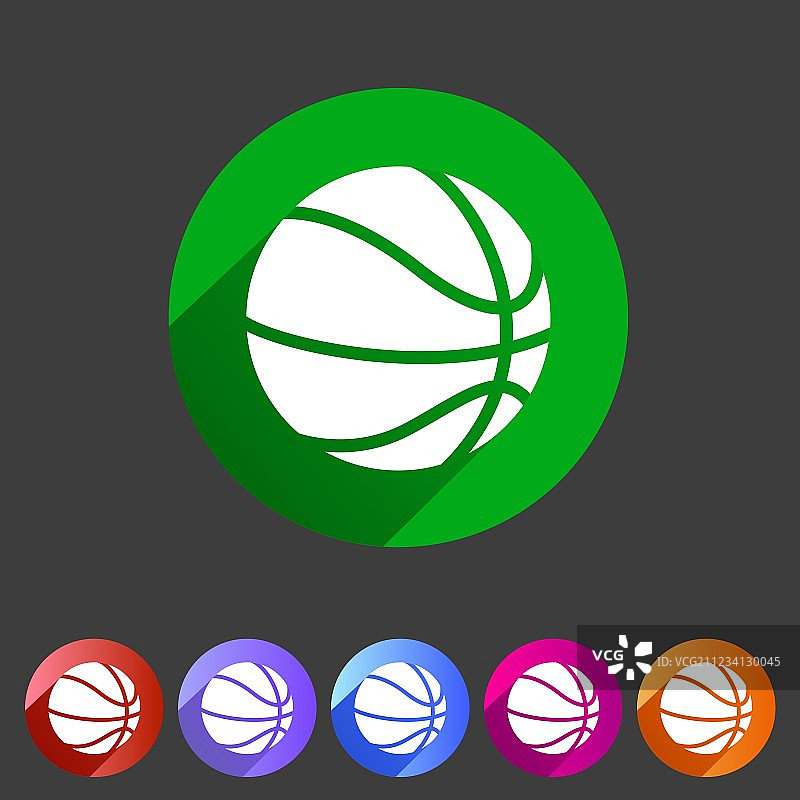 篮球图标扁平网络标志符号标签图片素材