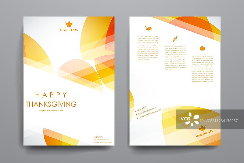 秋季宣传册海报设计模板图片素材