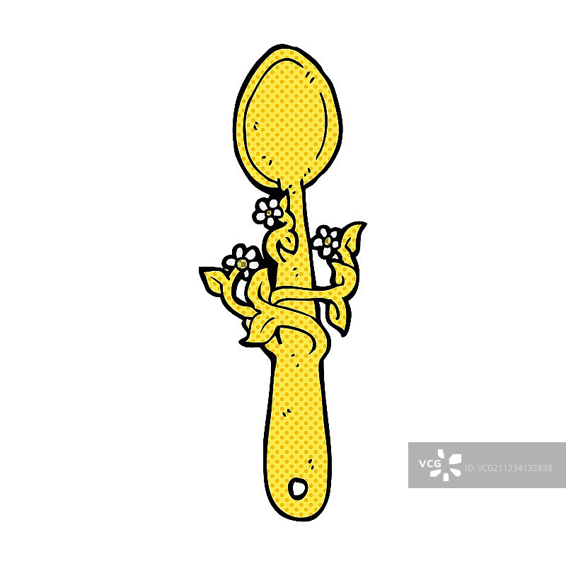 卡通木勺图片素材