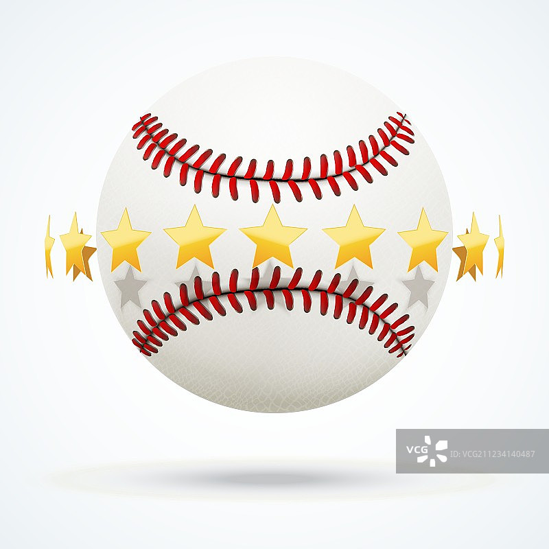 棒球皮革球图片素材