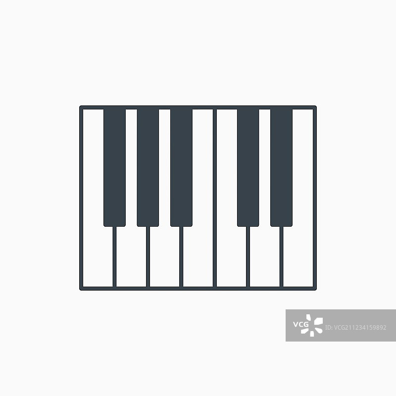钢琴图标皇家乐器标志图片素材
