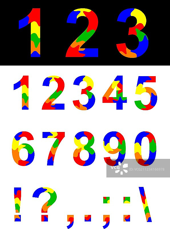 数字和符号图片素材