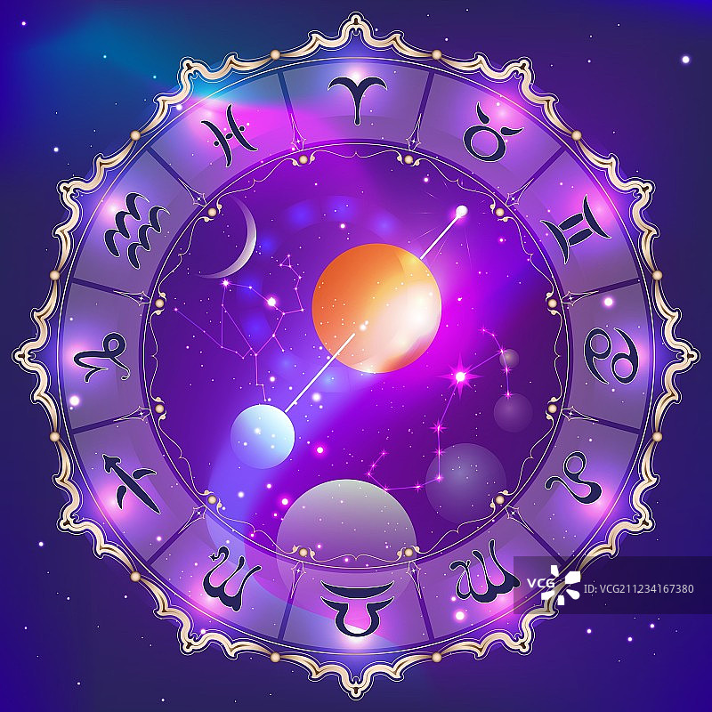 星座圆环图片素材