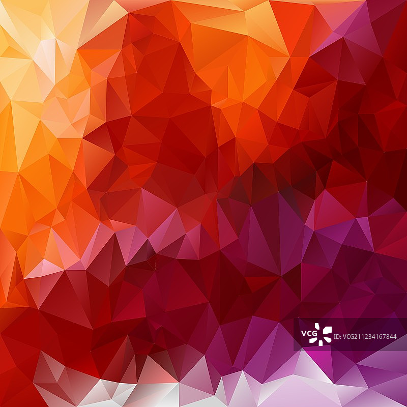 紫橙红色多边形三角图案图片素材