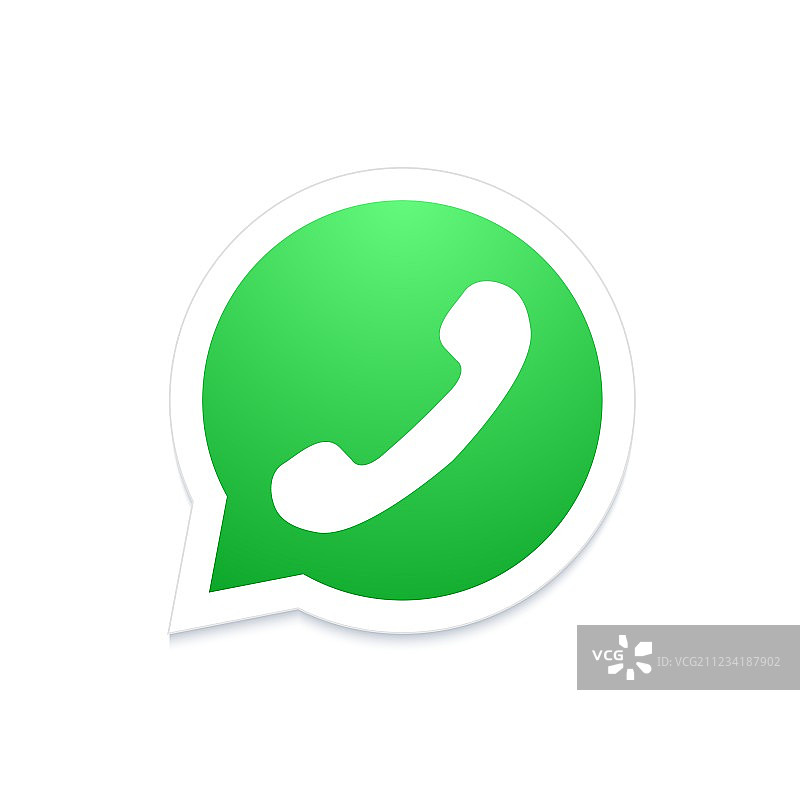 气泡语音中的现代手机图标图片素材