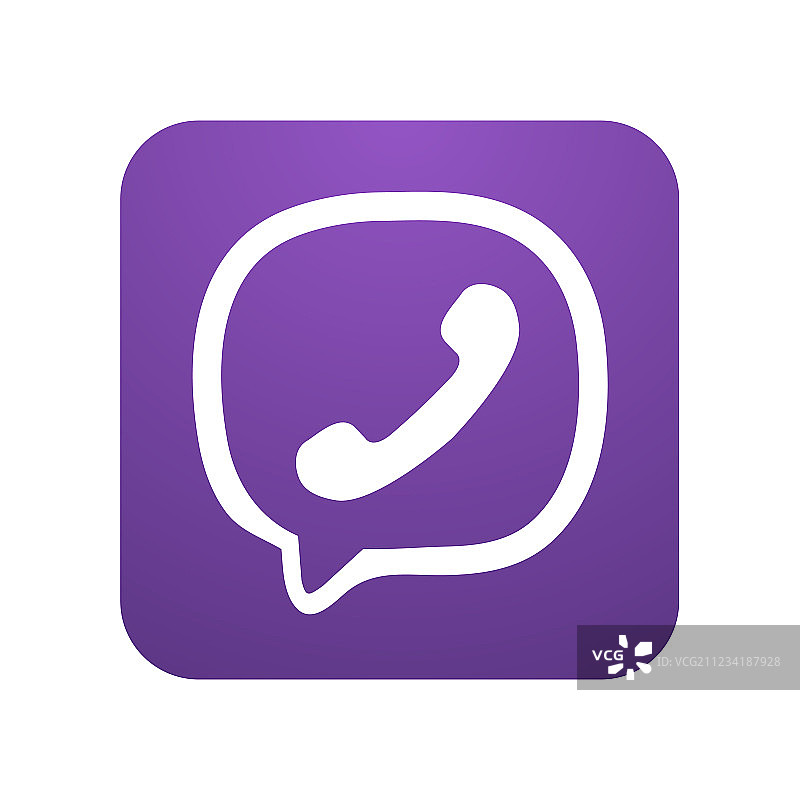 气泡语音中的现代手机图标图片素材