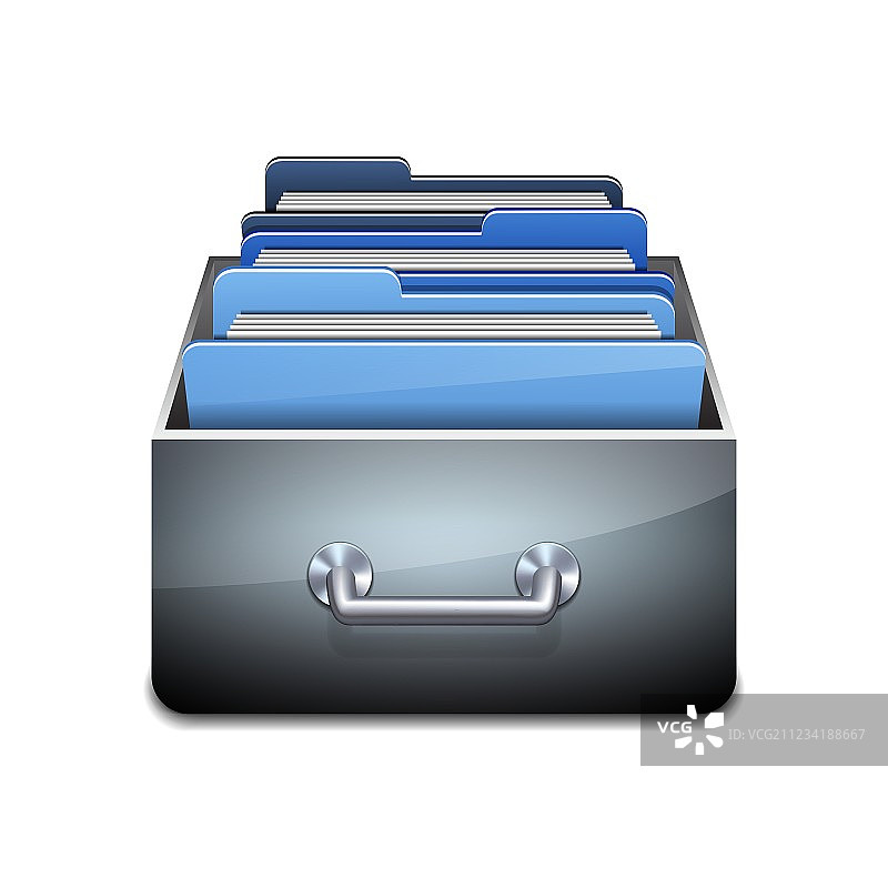 带有文件的文件柜图片素材