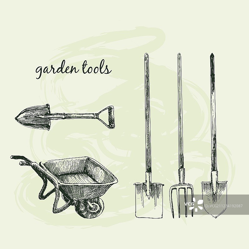 园林工具图片素材