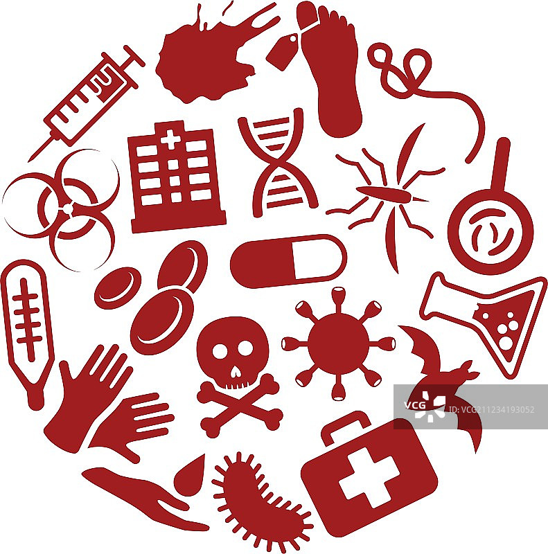 圆形瘟疫图标图片素材