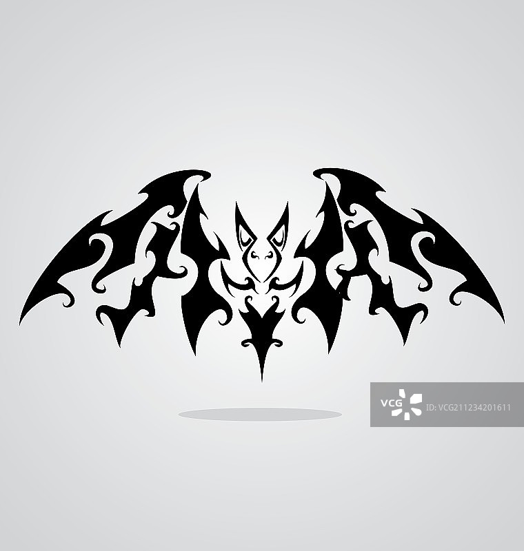 蝙蝠纹身设计图片素材