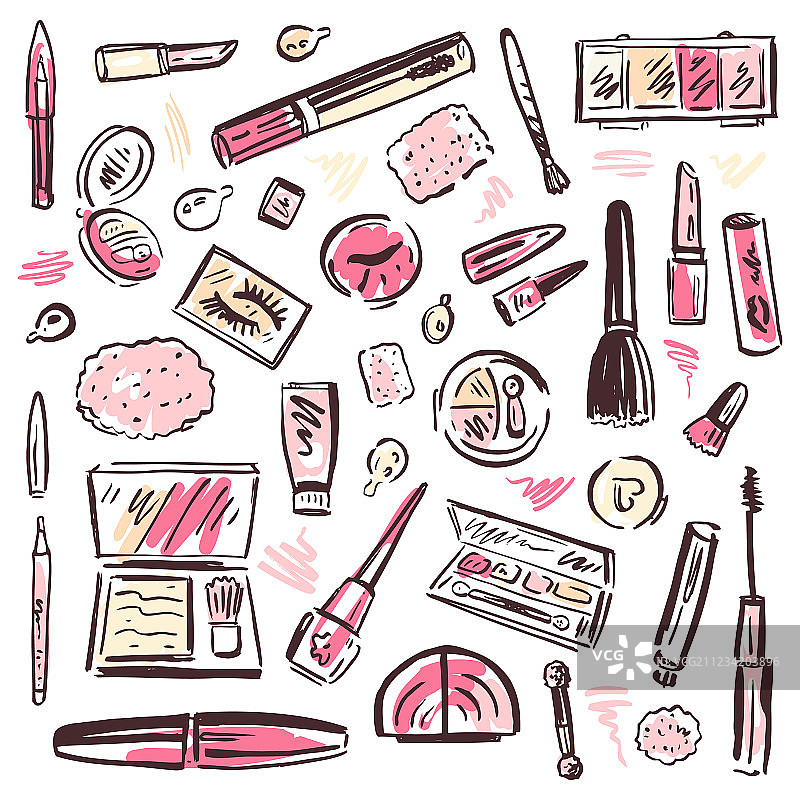 化妆品套装图片素材