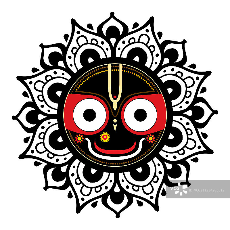 宇宙之神贾甘纳特（印度神祇）图片素材