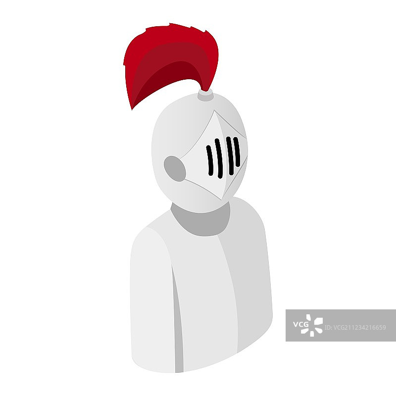 骑士盔甲2.5D图标图片素材