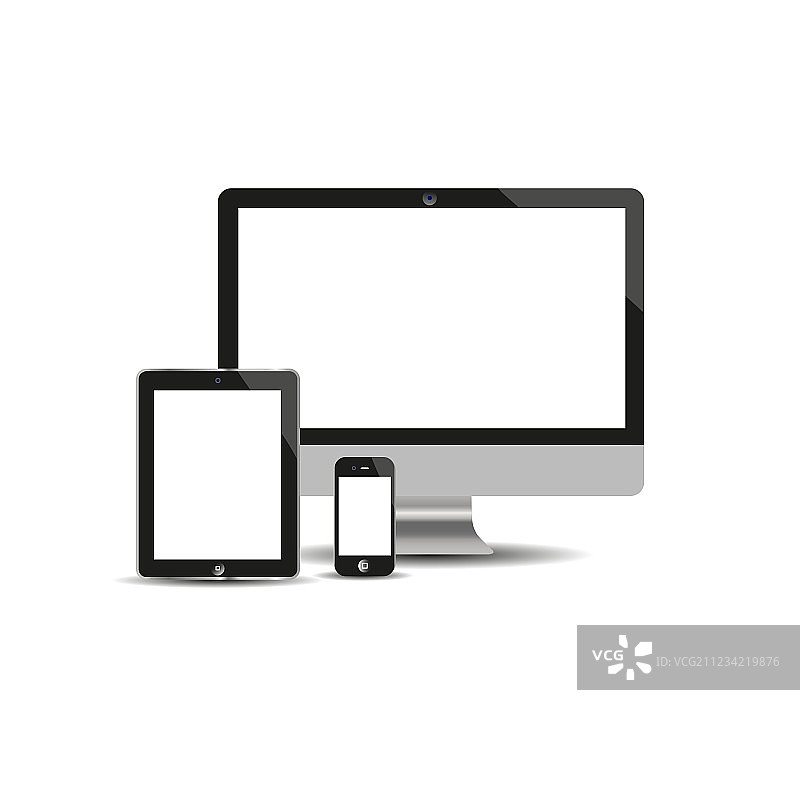 显示器、手机和平板电脑图片素材