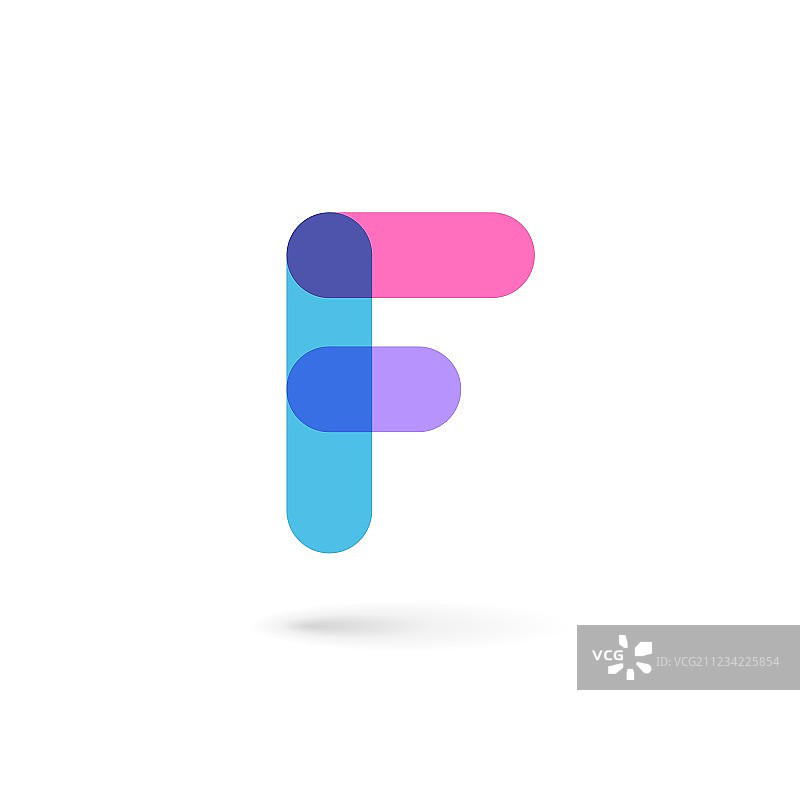 字母F标志图标设计模板元素图片素材