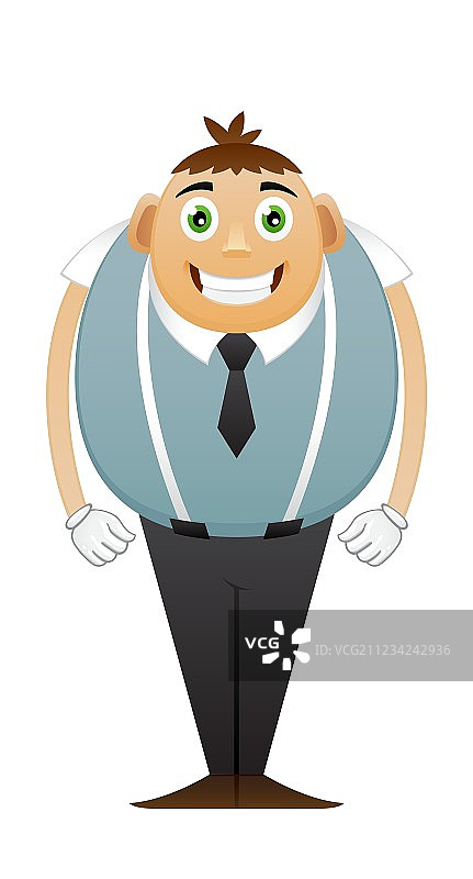 办公室男士的白色吊带图片素材