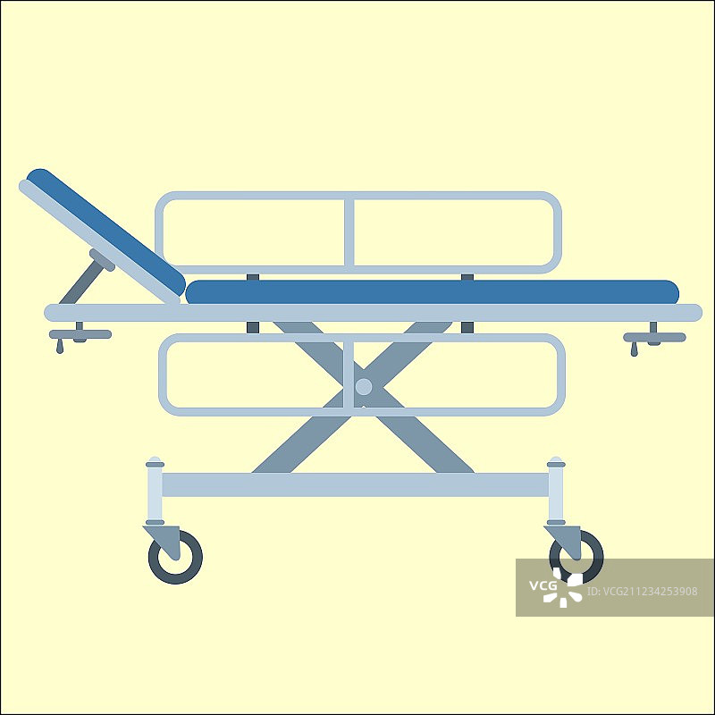 轮式医用担架床图片素材