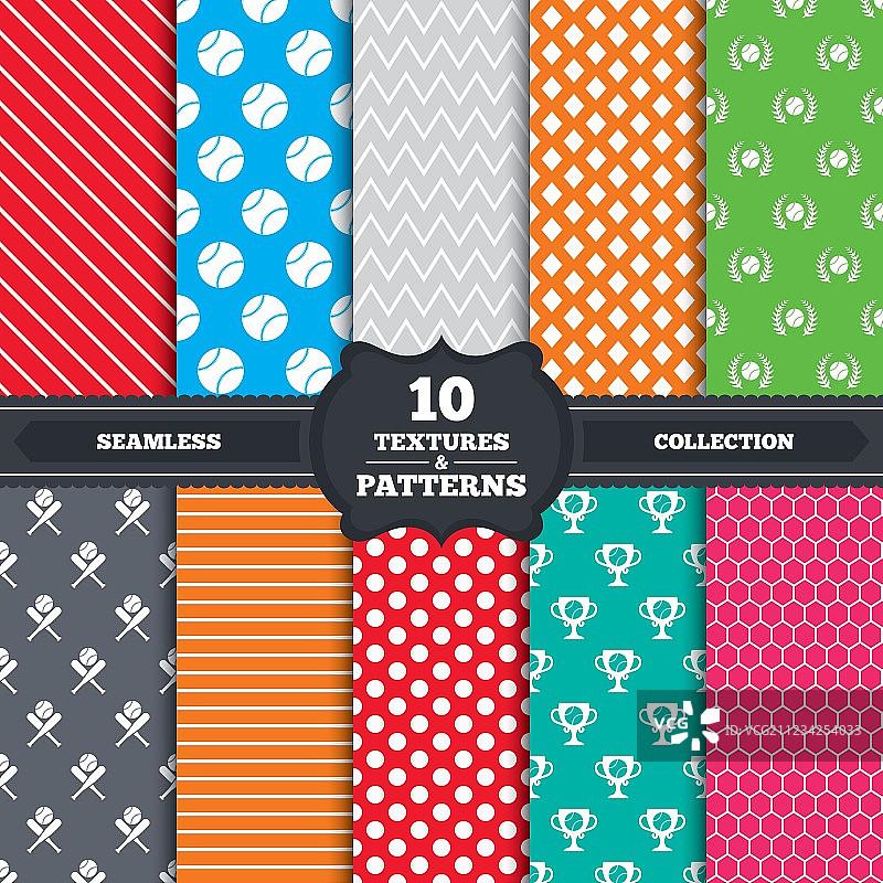 棒球图标，带有手套和球棒标志图片素材