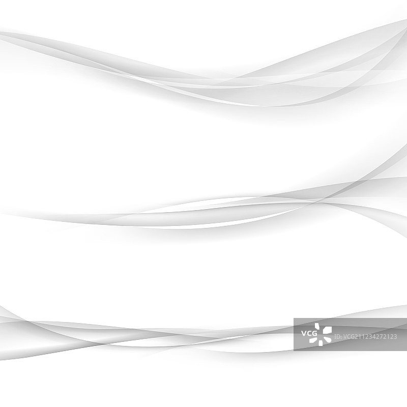 三个抽象的弧形平滑边框线图片素材