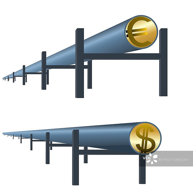 货币石油管道图片素材