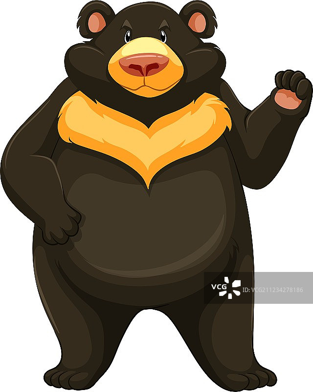 愤怒的大熊图片素材