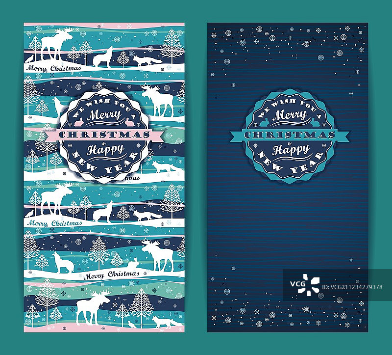 带有排版的圣诞节背景图片素材