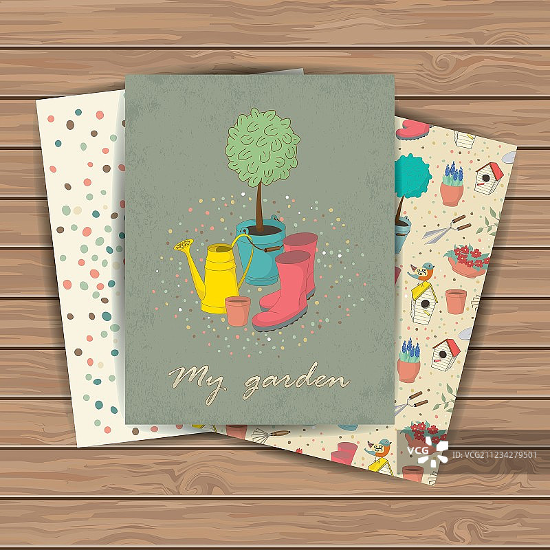 园艺工具套装图片素材