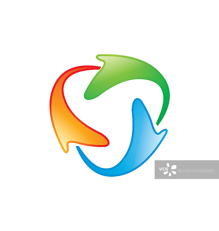 圆形科技彩色标志图片素材