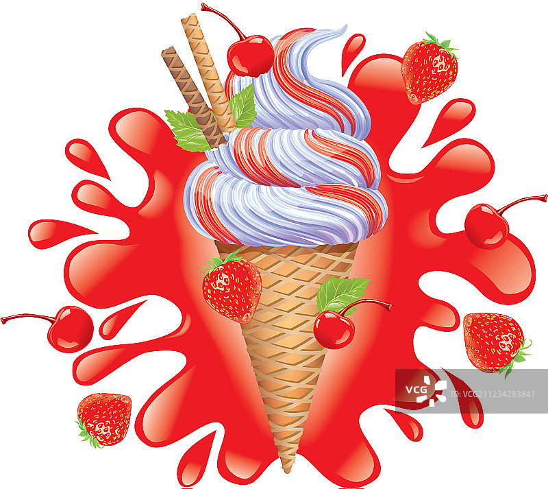 冰沙浆果图片素材