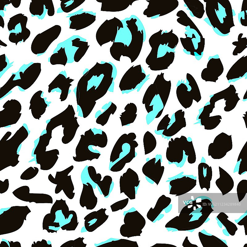 豹纹印花图案无缝动物毛皮图片素材