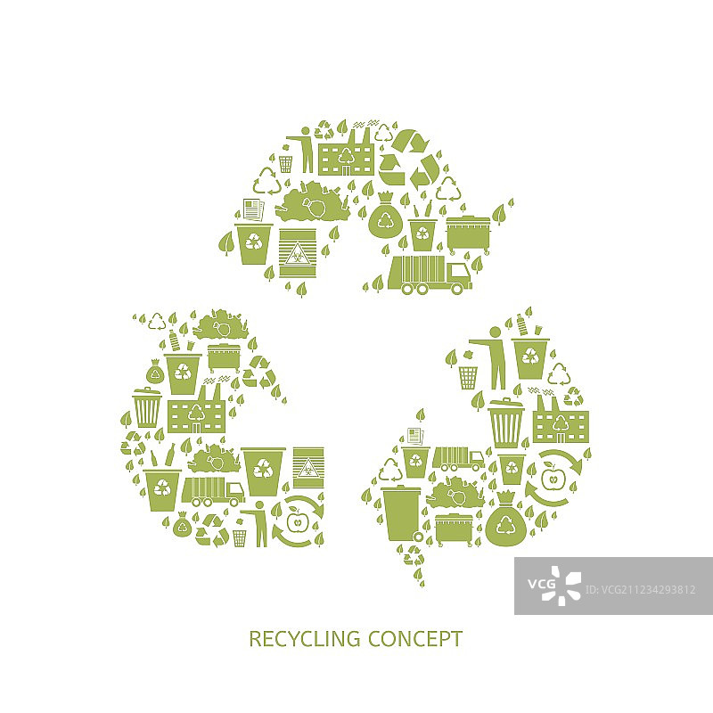 垃圾回收图标图片素材