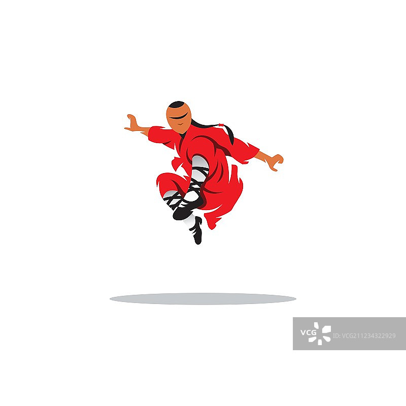 少林武僧矢量标志图片素材