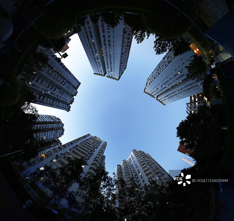 住宅楼盘建筑群图片素材