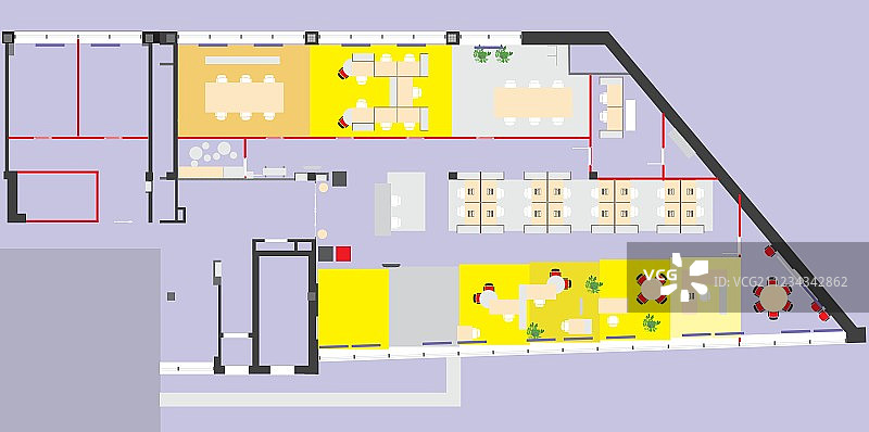 办公室平面图图片素材