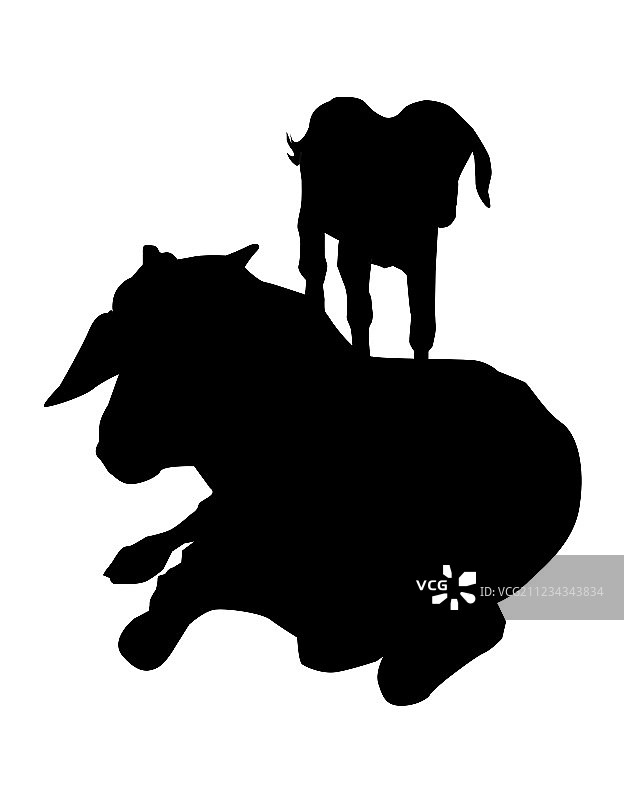 山羊和幼崽图片素材