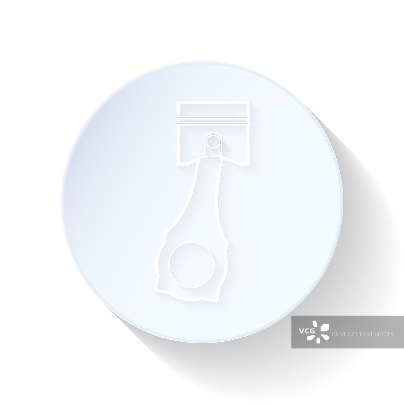 汽车活塞细线图标图片素材