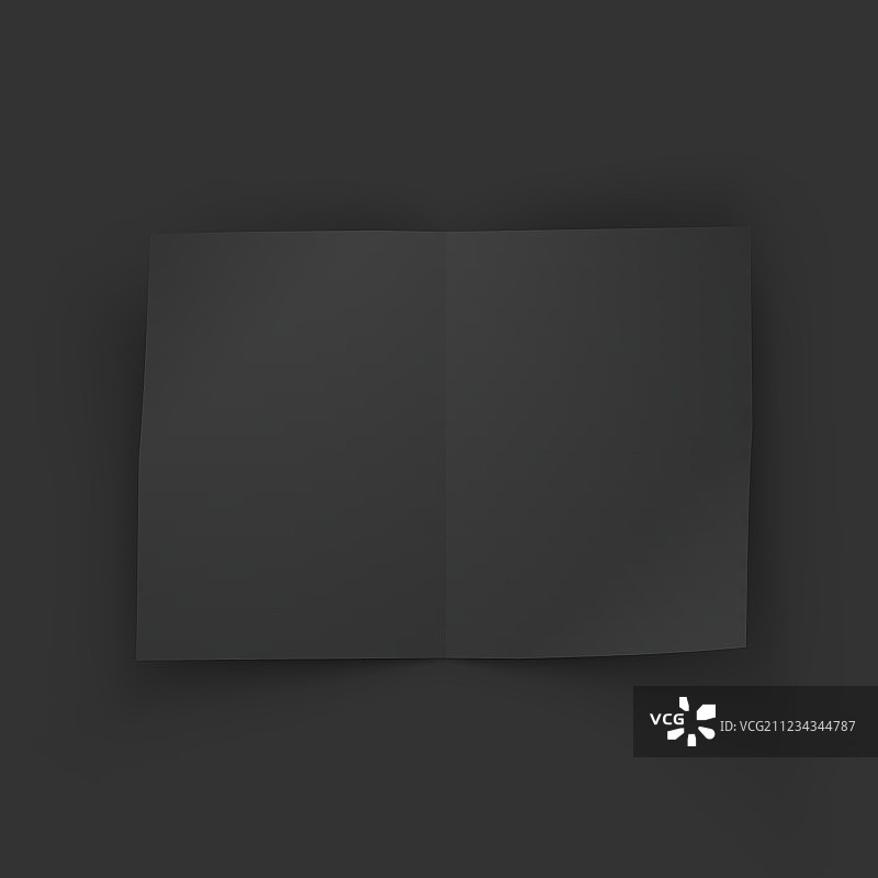 黑色空白杂志摊开的商业模型图片素材